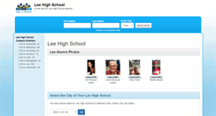 Desktop Screenshot of leehighschoolalumni.com