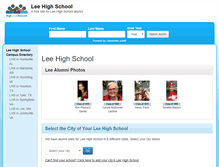 Tablet Screenshot of leehighschoolalumni.com